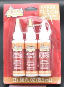 Aleene's Premium Fabric Fusion / Permanent Fabric Adhesive / .66 fl oz / 3 pack - Picture 1 of 5