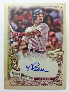 Andrew Benintendi AUTOGRAPH 2017 Topps Gypsy Queen Baseball Auto Red Sox RC - Picture 1 of 2