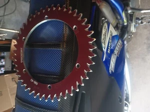 Yamaha Blaster 200 Red Sprocket Vortex 43t Sprocket Red 43tooth - Picture 1 of 4