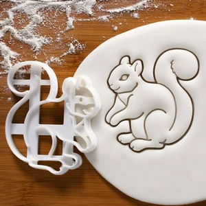 Squirrel cookie cutter | woodland chipmunk critters forest oak party biscuit - Picture 1 of 5