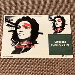 MADONNA American Life JAPAN PROMO-ONLY STICKER 2003 11 x 7.6 cm (4.3 x 3 inch) - Picture 1 of 5