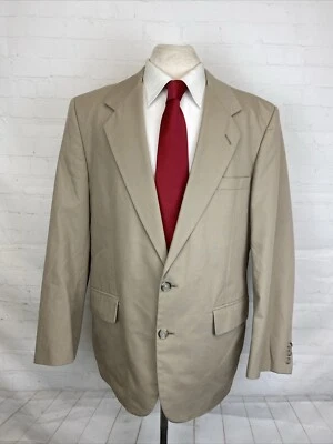 Blazer Primavera/Verano Hardy Amies Para Hombre Beige Mezcla de Algodón Sólido 42R $595 Foto 1 de 4