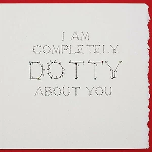 Dotty About You Handmade Open / Valentine's Day Card - FV6 - Picture 1 of 1