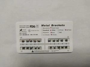 10 paquetes de soportes de ortodoncia mini Roth 022 3 base de malla de gancho unible - Imagen 1 de 5