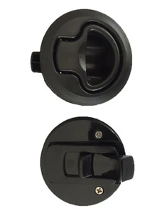 Slam Latch Flush Mount Boat Caravan 4WD Door Latch 62mm Suits 18mm deep Black - Picture 1 of 2