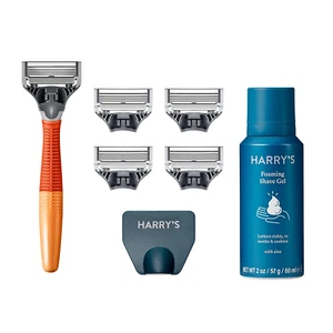 Harry'S Razors for Men - Men'S Razor Set with 5 Razor Blade Refills, Travel Blad - Picture 1 of 12