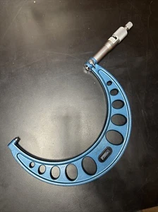 Fowler 5-6" .0001" Carbide Faced Outside Micrometer 52-240-006-1 Machinist Tool - Picture 1 of 18