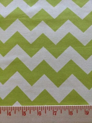36x57" (1 Yard) Green Chevron Duck Fabric New Riley Blake Diy Sew Sewing Craft - Image 1 of 4