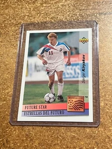 1993 Upper Deck World Cup Future Star Preview # FS13 Sergei Kiryakov radiocontrol Rusia - Imagen 1 de 2