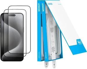 Protector de pantalla Anker para iPhone 15 Pro Max, sin burbujas y polvo Iphone HD Tem - Imagen 1 de 12
