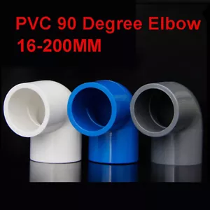 90 Degree Bend Fittings PVC Metric Pipes Fittings Water Supply Pipes & Fittings - Picture 1 of 11