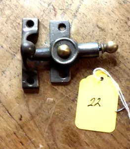 #22 VICTORIAN CAST IRON WINDOW SASH LOCK COMPLETE - Picture 1 of 2