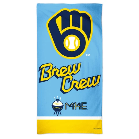 WinCraft Milwaukee Brewers 30'' x 60'' City Connect Spectra Beach Towel Cover