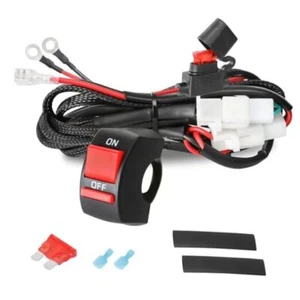 Motorrad LED Beleuchtung Kabelbaum Set mit Lenkerschalter 10A Sicherung 1 - Bild 1 von 8