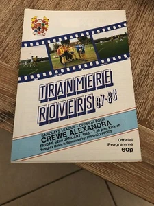 Tranmere Rovers V Crewe Alexandra 1988 Soccer/football Programme - Picture 1 of 2