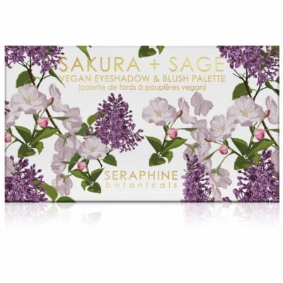 Seraphine Botanicals Sakura + Sage - Vegan Eyeshadow & Blush Palette - Image 1 of 4
