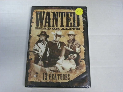 13 Westerns: Wanted Dead or Alive (DVD, 2014, Full Screen) Free Shipping! 2 Disc - Image 1 of 2