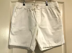 Mens Cotton On Size L Easy WHITE Cotton Shorts VGUC - Picture 1 of 8