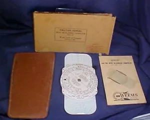 Vintage Dalton Aerial Dead Reckoning Computer Weems Etui Anleitung Box - Bild 1 von 8