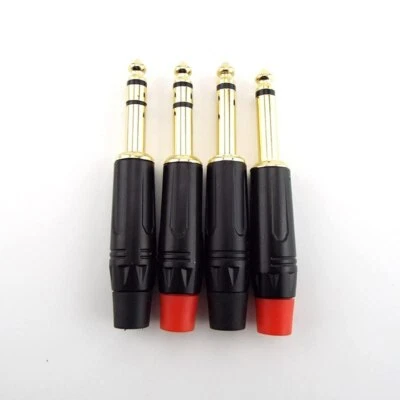 2Pole Mono/3Pole Stereo Jack 6.35mm Connector 6.5MM Audio Microphone Cable Plug - Image 1 of 4