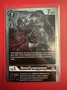 MetalTyrannomon EX1-049 C Alt Art Premium Deck Set Lucky Pack Digimon TCG NM - Bild 1 von 2
