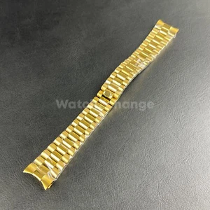 Gold Premium Stainless Steel Watch Bracelet Strap Band Fit Rolex Datejust 20mm - Picture 1 of 8