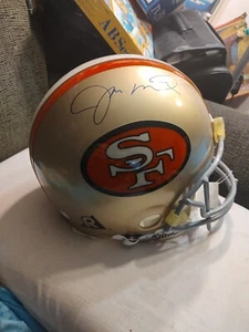 Casco auténtico firmado por Joe Montana 49ers Pro-Line Riddell - Imagen 1 de 23