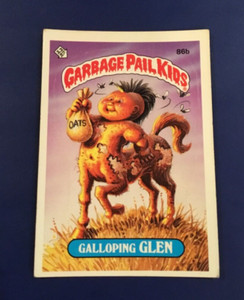 1986 Topps Garbage Pail Kids #86b GALLOPING GLEN Series 3 Checklist UNMARKED $$