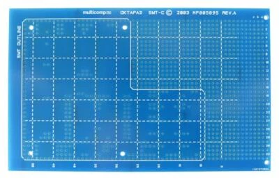 Oktapad Single Height 3U Single Sided Smt Eurocard Prototyping Board 100X160Mm - Image 1 of 2