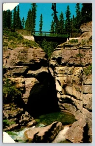 Maligne Canyon, Jasper National Park, Alberta, Vintage Chrome Postcard #1 - Picture 1 of 2