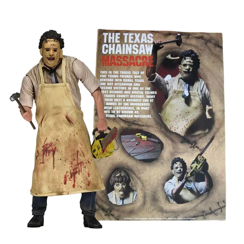Figura de acción NECA The Texas Chainsaw Massacre 7" Ultimate Leatherface estatua. Foto 1 de 4