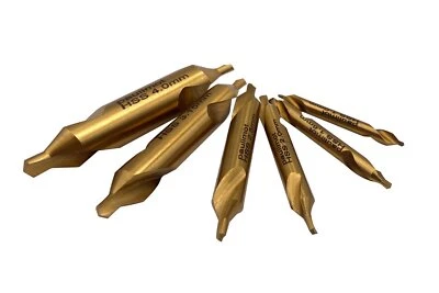 PAULIMOT Zentrierbohrer-Set 6-teilig TiN-beschichtet