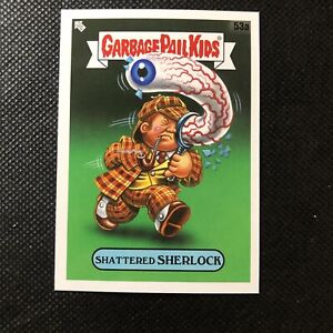 2022 Topps Garbage Pail Kids Book Worms Shattered SHERLOCK Sticker Card 53a NM