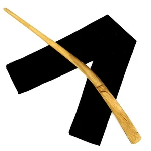 14 Zoll handgeschnitzter Mandelholz Skorpion Zauberstab Wicca heidnisch mit kostenloser Tasche - Bild 1 von 12