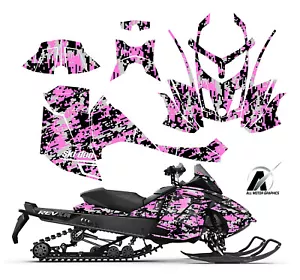 Ski Doo REV XR GSX Renegade MXZ 1200 kit gráfico envolvente 2007-15 rosa camuflaje digital - Imagen 1 de 5