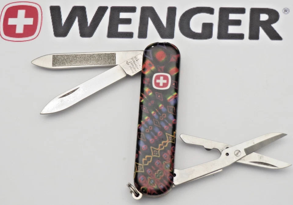 Canivete suíço vintage década de 1990 WENGER série SNIFE cabo Esquire PARADISE - Imagem 1 de 4