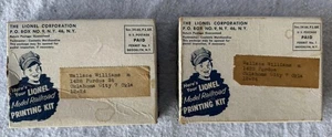 Lot of 2 Original Lionel Postwar Unused Printing Kits for O Scale layout - Picture 1 of 6