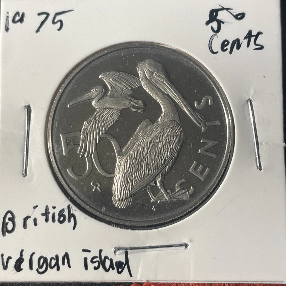 1975 British Virgin Islands PROOF 50 Cents Coins - Image 1 of 2