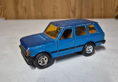 Voiture miniature majorette range rover bleu 1/36 - Photo 1/4