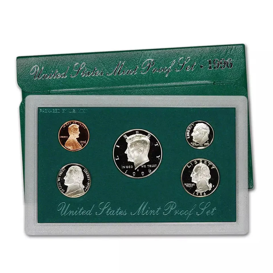 1996-S U.S. Clad Proof Set: Complete 5-Coin Set, Original Packaging - Image 1 of 1