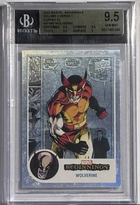 2022 Marvel Beginnings Volume 2 Series 1  Wolverine FFX90 BGS 9.5 GEM MINT Pop 2 - Image 1 of 3