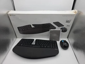 Microsoft Sculpt Ergonomiczna bezprzewodowa klawiatura i mysz z kluczem sprzętowym sprawdzona świetnie - Zdjęcie 1 z 7