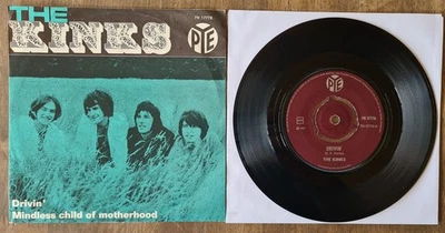 The Kinks drivin 1969  Vg+/Vg+ Norway 7" 45 single RARE. - Image 1 of 2