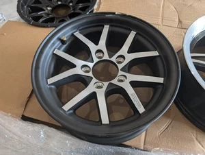 14" x 5" ALUMINUM TRAILER WHEEL 5-LUG ON 4.5 INCHES  -  Black - Bild 1 von 1