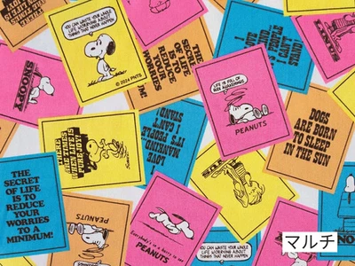 Tela Oxford PEANUTS Snoopy 109cm×50cm, Diseño “Tarjeta” de Japón Foto 1 de 4