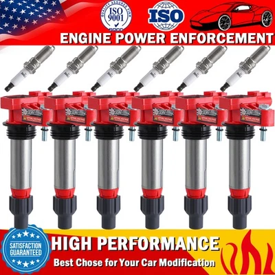 Ignition Coils+Spark Plugs for 2010-2015 Chevrolet Traverse Camaro 3.6L V6 UF569 - Image 1 of 4