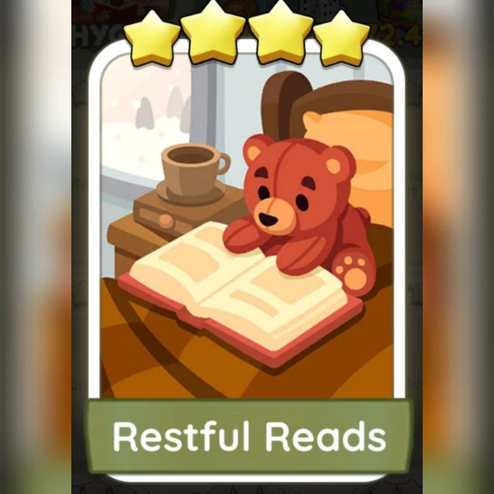 1 x Restful Reads (⭐⭐⭐⭐) Set - 19 - Mono_poly_ Go sticker (Fast sending) - Image 1 of 1