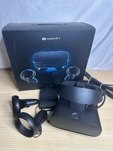 Oculus Rift S PC-Powered VR Gaming Headset, 2 Controllers, and Cable Open Box - Picture 1 of 24