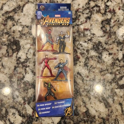 Nano Metalfigs Marvel Avengers Infinity War 5 Pack Collectors Set Jada NIB - Image 1 of 4