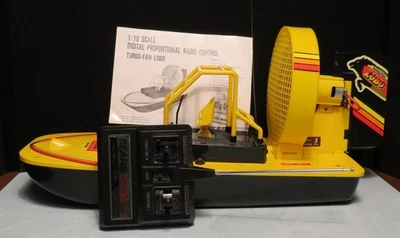 Vintage 1987 Sears Lobo Yellow RC Fan Boat As-is Please Read Description - Image 1 of 4